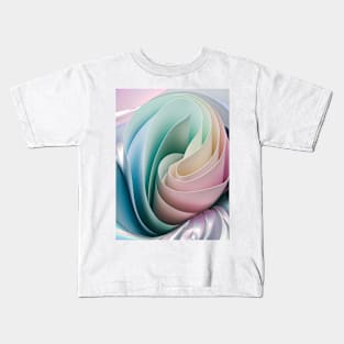 Abstract, Marble, Watercolor, Colorful, Vibrant Colors, Textured Painting, Texture, Gradient, Wave, Fume, Wall Art, Modern Art Kids T-Shirt